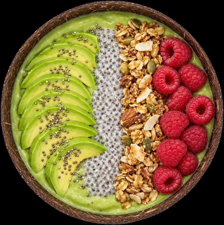 Avocado smoothie bowl