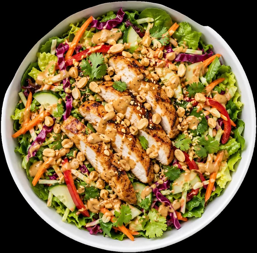Peanut chicken salad